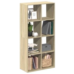 vidaXL Raumteiler-B&uuml;cherregal Sonoma-Eiche 69,5x29x137,5 cm