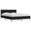 vidaXL Bettgestell Schwarz 120x190 cm Holzwerkstoff und Metall
