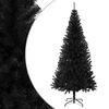 vidaXL K&uuml;nstlicher Weihnachtsbaum mit St&auml;nder Schwarz 180 cm PVC