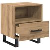 vidaXL Nachttisch Artisan-Eiche 40 x 35 x 47,5 cm Holzwerkstoff