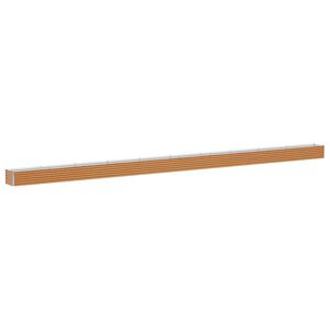 vidaXL Hochbeet Hellbraun 970 x 50 x 36 cm Verzinkter Stahl