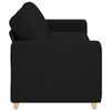 vidaXL 3-Sitzer-Sofa Schwarz 180 cm Stoff