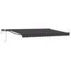 vidaXL Manueller Markisenrahmen mit LEDs Anthrazit 4 &times; 3,5 m