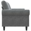 vidaXL 2-Sitzer-Sofa Dunkelgrau 140 cm Samt