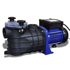 Schwimmbadpumpe Umw&auml;lzpumpe Poolpumpe Pumpe elektronik blau 500W