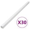 vidaXL Installationsrohre 33x33 mm 30 m PVC