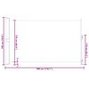 vidaXL Seitenmarkise Ausziehbar 180x300 cm Rot