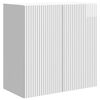 vidaXL Wandschrank Hochglanz Wei&szlig; 59 x 31 x 60 cm Holzwerkstoff