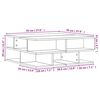 vidaXL Couchtisch R&auml;uchereiche 70x70x29 cm Holzwerkstoff