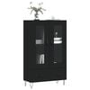 vidaXL Highboard Schwarz 69,5x31x115 cm Holzwerkstoff