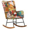 vidaXL Schaukelsessel Mehrfarbig Patchwork Canvas
