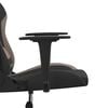 vidaXL Gaming-Stuhl mit Massagefunktion Schwarz und Taupe Stoff