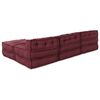 vidaXL Modulares Sofa 4 pcs Kastanienbraun Stoff