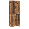vidaXL Highboard Wandmontiert Altholz 69,5 x 34 x 180 cm Holzwerkstoff