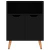 vidaXL Sideboard Hochglanz-Schwarz 60x30x72 cm Holzwerkstoff