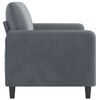 vidaXL 2-Sitzer-Sofa Dunkelgrau 140 cm Samt