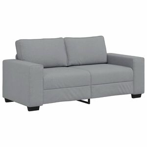 vidaXL 2-Sitzer-Sofa Hellgrau 180x77x82 cm Stoff