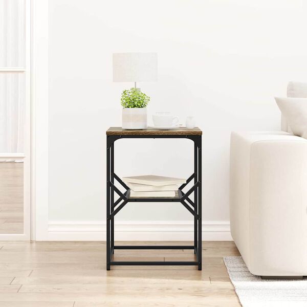 vidaXL Beistelltisch Ger&auml;ucherte Eiche 41 x 40 x 60 cm