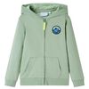 Kinder-Kapuzenpullover mit Rei&szlig;verschluss Helles Khaki 140