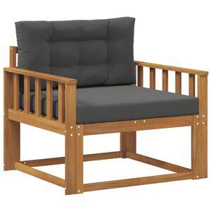 vidaXL Outdoor Mittelsofa Massivholz Akazie Natur