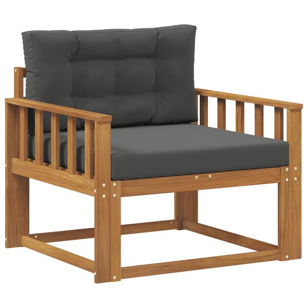 vidaXL Outdoor Mittelsofa Massivholz Akazie Natur