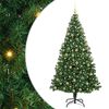 vidaXL K&uuml;nstlicher Weihnachtsbaum mit 300 LEDs mit St&auml;nder Gr&uuml;n 180 cm