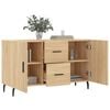 vidaXL Sideboard Sonoma-Eiche 100x36x60 cm Holzwerkstoff
