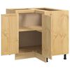 vidaXL Schrank SKI Honigbraun 60 x 32 x 40 cm Massives Kiefernholz