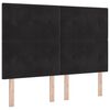 vidaXL Kopfteil Schwarz 144 cm Samt