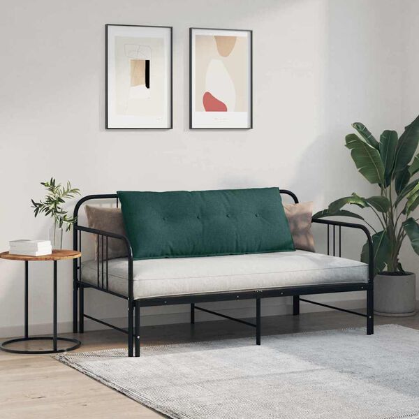 vidaXL R&uuml;ckenkissen Dunkelgr&uuml;n 120 x 19 x 50 cm Stoff