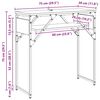 vidaXL Konsolentisch Artisan-Eiche 75x30x75cm Holzwerkstoff