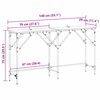 vidaXL Konsolentisch Artisan-Eiche 140 x 29 x 75 cm Holzwerkstoff