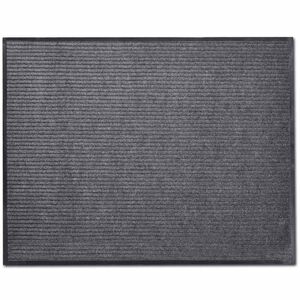 vidaXL T&uuml;rmatte Grau 90 x 60 cm PVC
