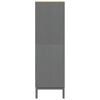 vidaXL Kleiderschrank FLORO Grau 77x53x171 cm Massivholz Kiefer