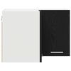 vidaXL H&auml;ngeschrank Schwarze Eiche und Wei&szlig; 57 x 57 x 40 cm