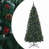 vidaXL K&uuml;nstlicher Klapp-Weihnachtsbaum mit Weihnachtskugeln 500 cm