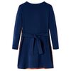 Kinderkleid mit Langen &Auml;rmeln Marineblau 140