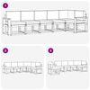 vidaXL Outdoor-Sofagarnitur mit Kissen 6 pcs Natur und Anthrazit
