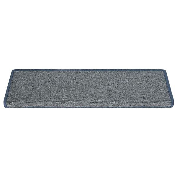 vidaXL Stufenmatten 30 Stk. 65 x 21 x 4 cm Hellgrau und Blau Rechteckiger Rand
