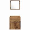 vidaXL Badezimmerm&ouml;bel-Set Wandmontiert 4 pcs Altholz Holzwerkstoff