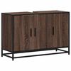 vidaXL Waschbeckenunterschrank Braun Eichen-Optik 90x33x60 cm