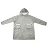 vidaXL Decken-Hoodie Grau S Fleece und Flanell