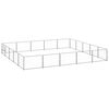 vidaXL Hundezwinger Silbern 25 m&sup2; Stahl
