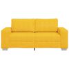 vidaXL Zweisitzer-Sofa Hellgelb 180x77x82 cm Cordstoff