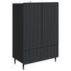 vidaXL Sideboard Schwarz 66 x 34,5 x 97 cm Holzwerkstoff