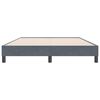 vidaXL Bettgestell ohne Matratze Dunkelgrau 160x220 cm Samt