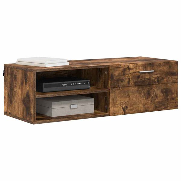 vidaXL Holzschrank Geräucherte Eiche 100,5 x 39 x 30 cm Holzwerkstoff