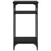 vidaXL Beistelltisch mit Regal Schwarz Eichen-Optik 40 x 30 x 75 cm