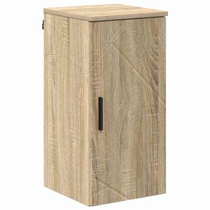 vidaXL Badezimmerschrank Wandmontiert Sonoma-Eiche 30 x 31,5 x 61 cm