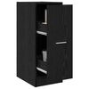 vidaXL Apothekerschrank Schwarze Eiche 30 x 41 x 77,5 cm Holzwerkstoff